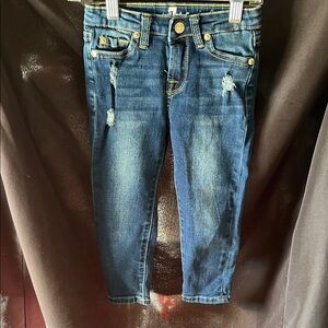 Seven7 Kids Distressed Blue Jeans